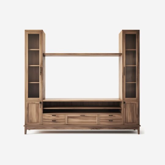 Wood Media Console